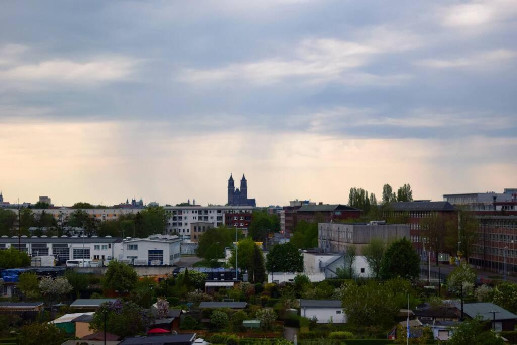 Md-5 Stadtfeld Beimsstrasse 81 - Appartement Domblick - Parkplatz - Balkon - 2Einzelbetten - Schlafsofa Magdeburg Exterior foto